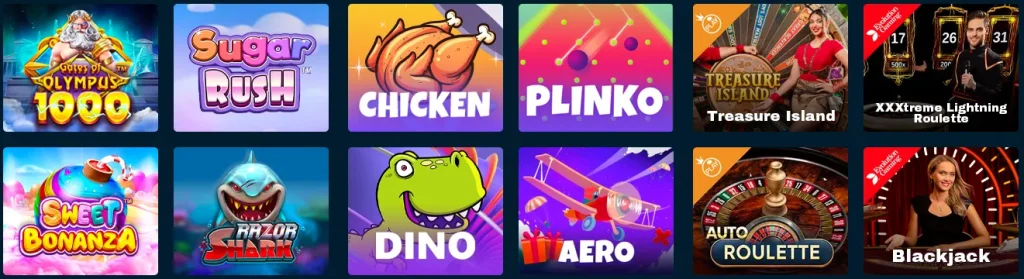 Games Available at Rolletto Casino