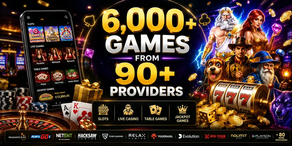 6,000+ Games From 90+ Providers