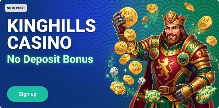 KingHills Casino No Deposit Bonus