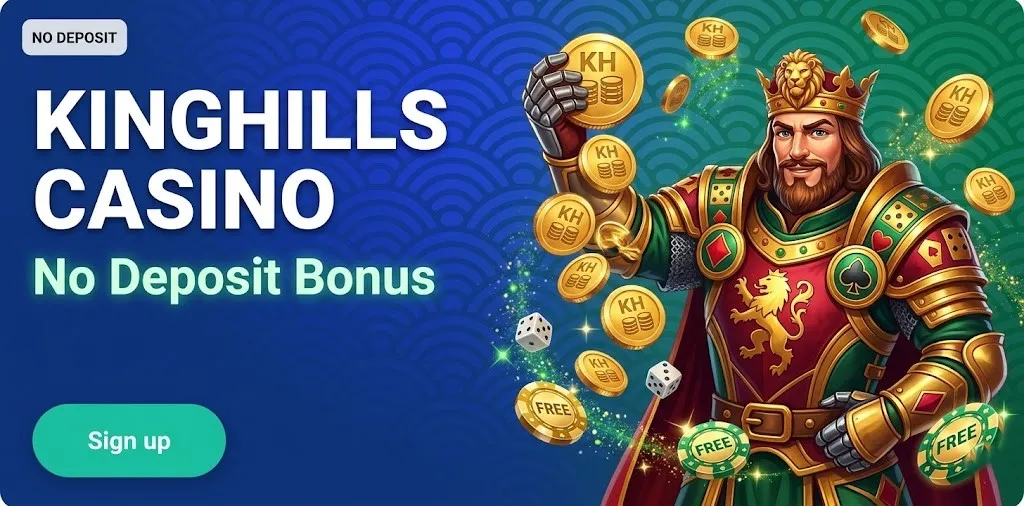 KingHills Casino No Deposit Bonus