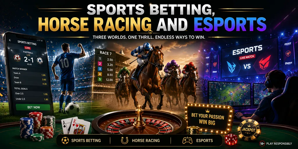 Sports Betting, Horse Racing And Esports