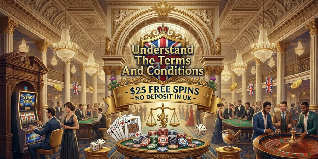 Understand The Terms And Conditions- $25 Free Spins No Deposit In UK