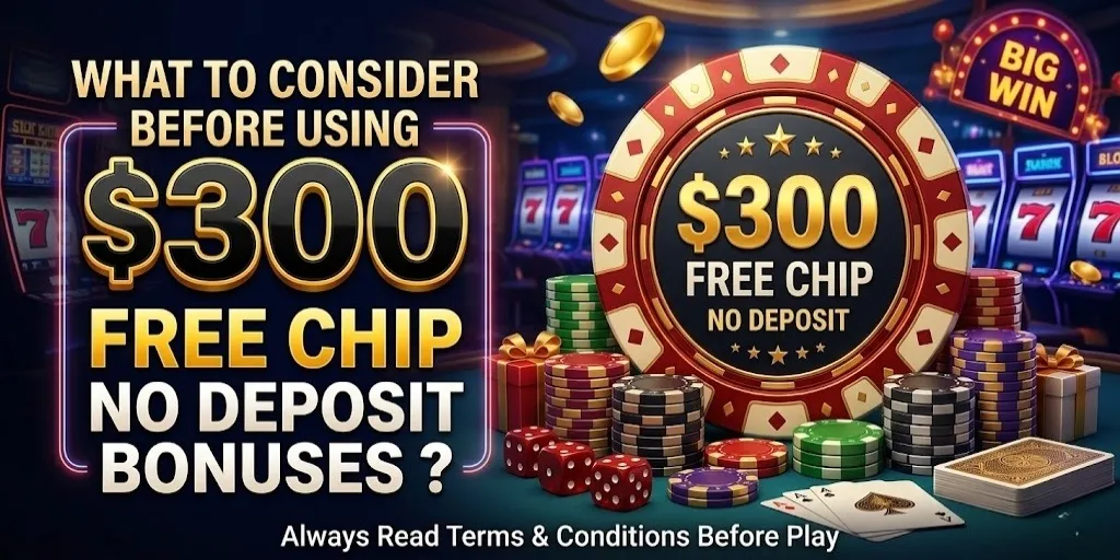 What To Consider Before Using $300 Free Chip No Deposit Casino Bonuses