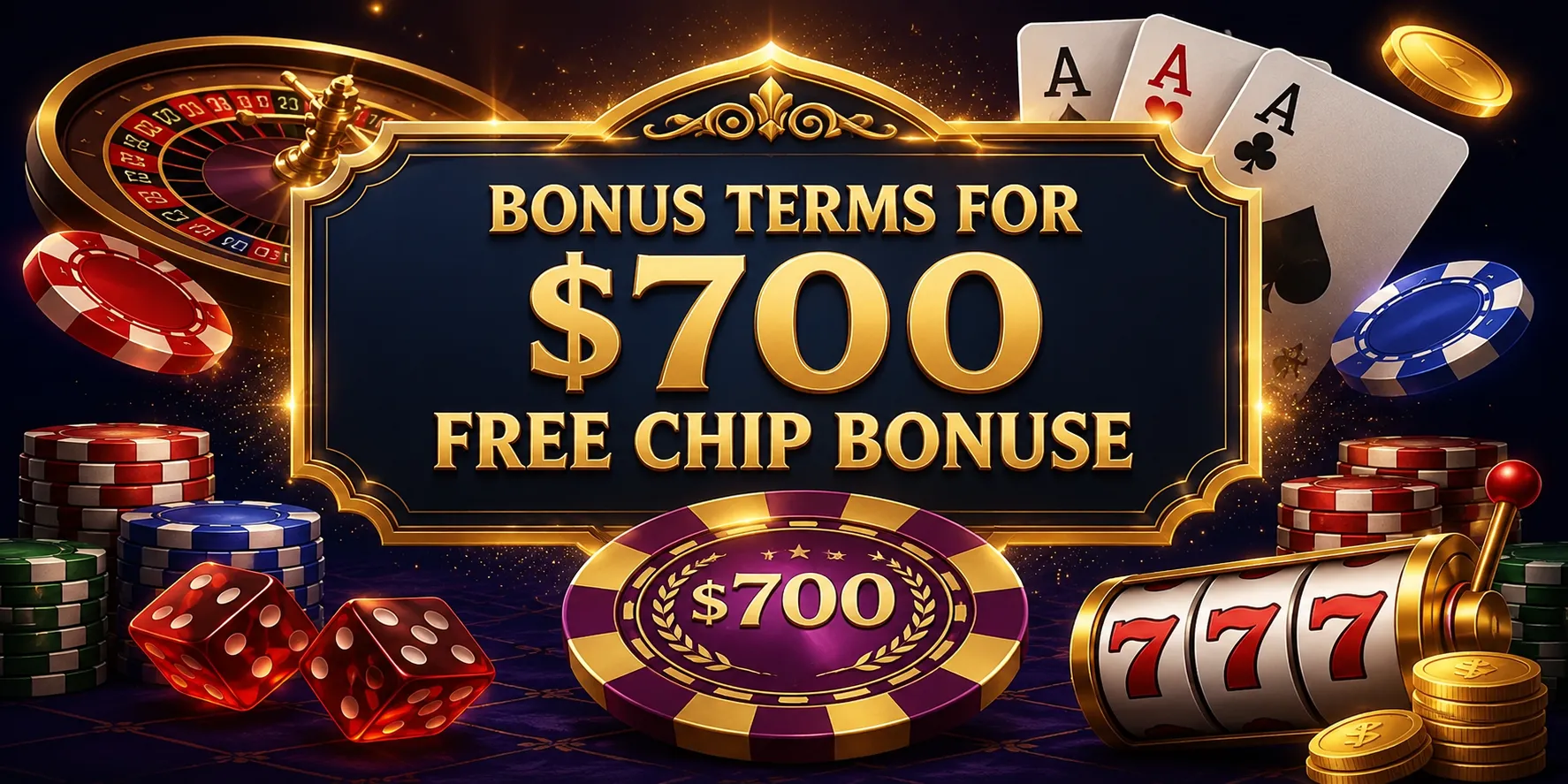 Bonus Terms For $700 Free Chip No Deposit Bonuses