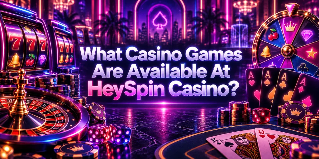 What Casino Games Are Available At HeySpin Casino?